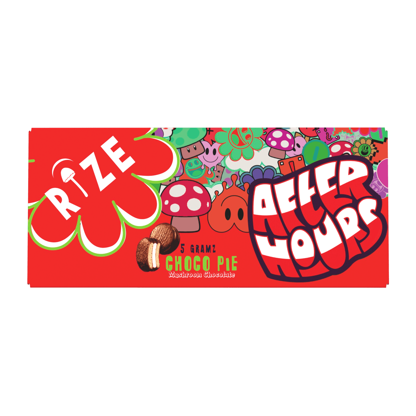 After Hours Mushroom Chocolate - Choco Pie - Front Label