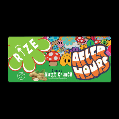 After Hours Mushroom Chocolate - Nutty Crunch - Front Label