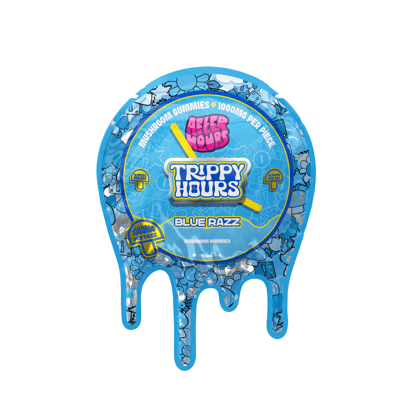 After Hours Mushroom Gummies - Blue Razz - Front Label