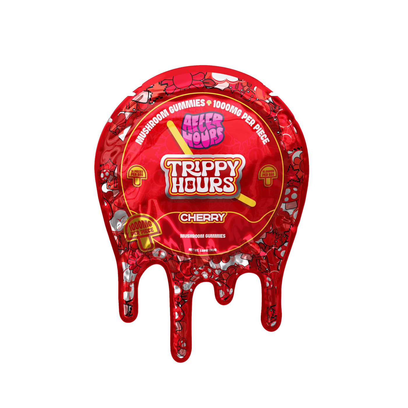 After Hours Mushroom Gummies - Cherry - Front Label