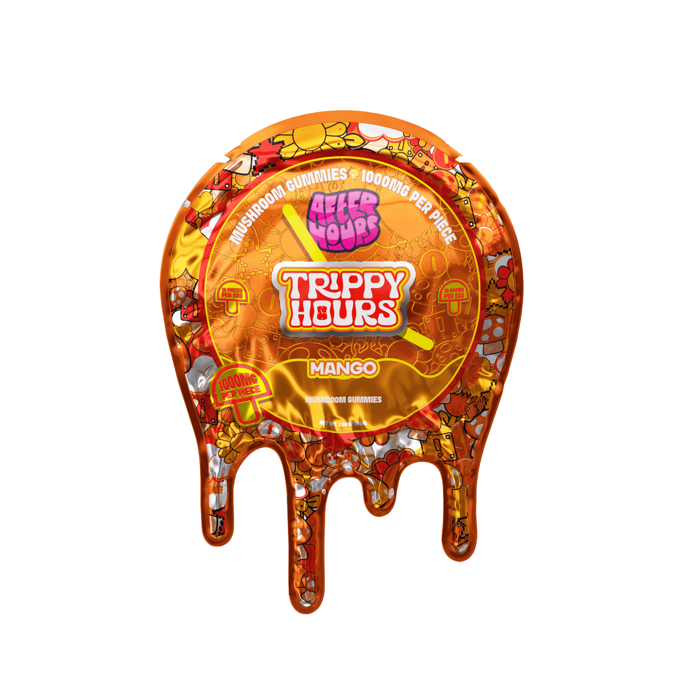 After Hours Mushroom Gummies - Mango - Front Label