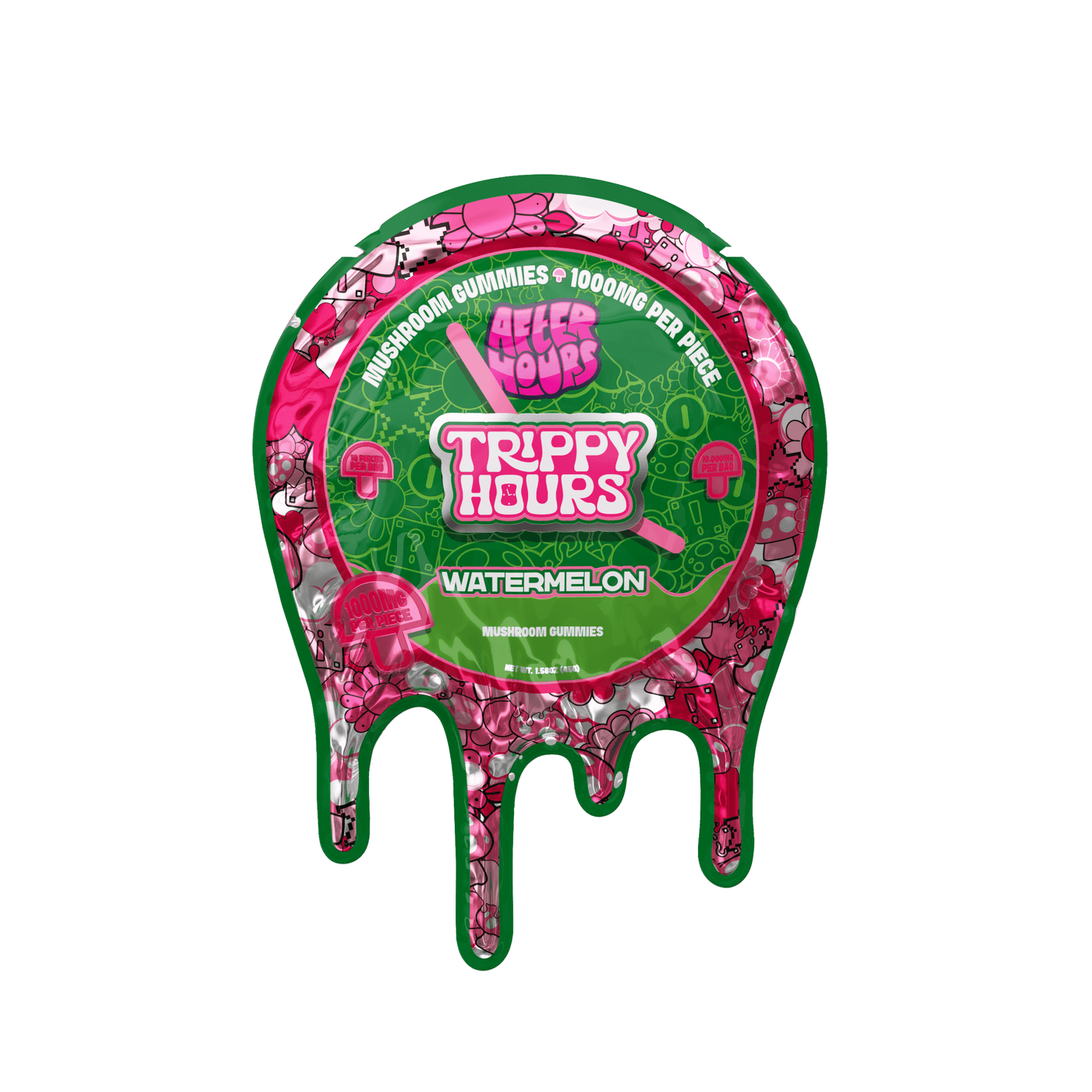 After Hours Mushroom Gummies - Watermelon - Front Label